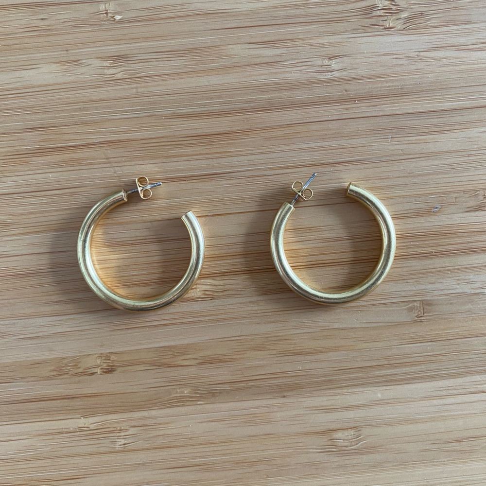 Madewell Gold Hoop Earrings